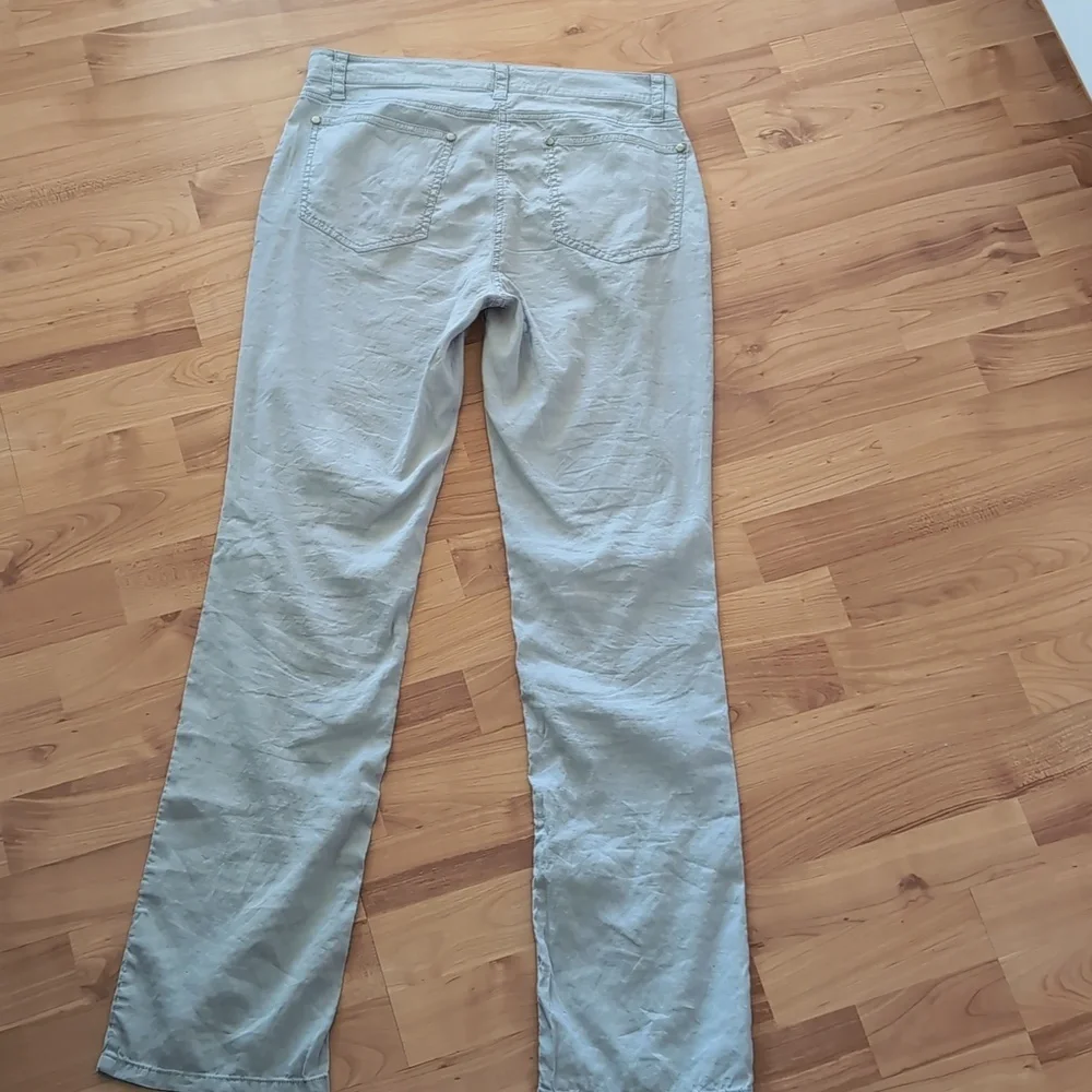 Eileen Fisher Viscose Linen Straight Jean Pants 6